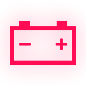 Battery warning light