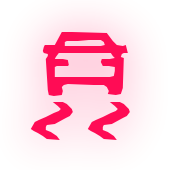 Traction control warning light