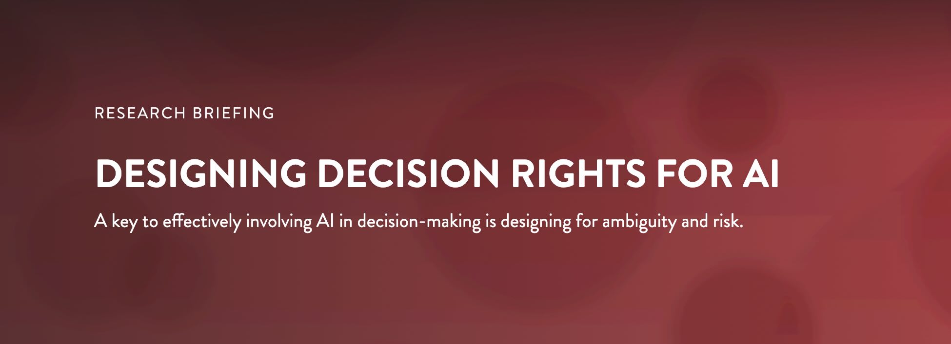 MIT CISR research briefing header