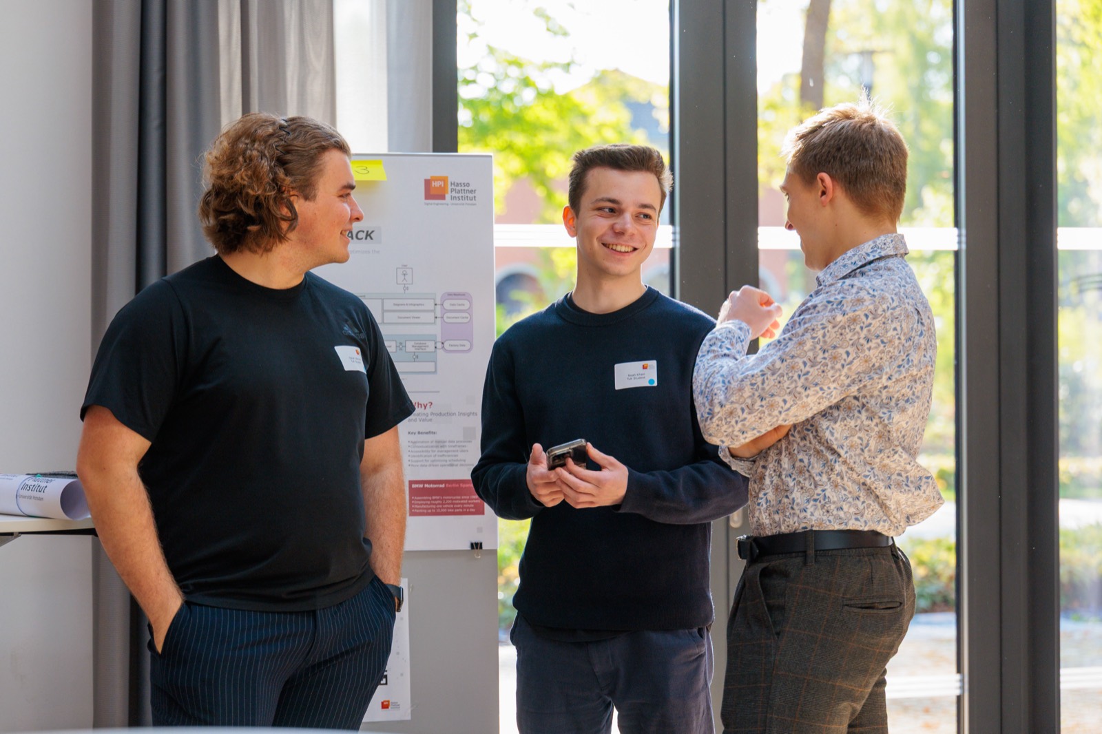 Noah, Oscar and Max at the HPI symposium